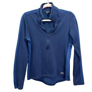 Kerrits Womens Navy Blue 1/2 Zip Fleece Pullover Top Size S Athletic Equestrian